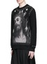 Front View - Click To Enlarge - GIVENCHY - Barb wire Jesus print sweatshirt