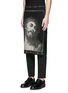 Front View - Click To Enlarge - GIVENCHY - Barb wire Jesus print skirt