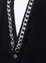 Detail View - Click To Enlarge - GIVENCHY - Chain strap front cashmere cardigan