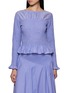 Main View - Click To Enlarge - MERLETTE - Cielo Smocked Top