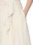  - MERLETTE - Camila Draped Wrap Cotton Poplin Midi Skirt