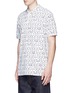 Front View - Click To Enlarge - GIVENCHY - Monogram print cotton polo shirt