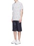 Figure View - Click To Enlarge - GIVENCHY - Monogram print cotton polo shirt