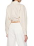 Back View - Click To Enlarge - MERLETTE - Eterna Cotton Poplin Cropped Top