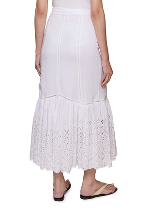 Back View - Click To Enlarge - MERLETTE - Adela Eyelet Midi Skirt