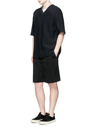 Figure View - Click To Enlarge - GIVENCHY - Stripe tech jersey top
