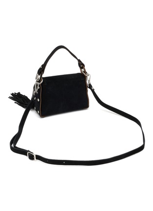 Detail View - Click To Enlarge - EL VAQUERO - Daria Frindged Leather Suede Bag