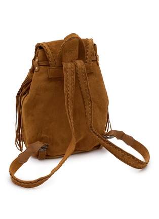 Detail View - Click To Enlarge - EL VAQUERO - Mermaid Fringed Leather Suede Backpack