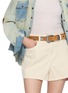 Figure View - Click To Enlarge - EL VAQUERO - Shire Studded Leather Suede Belt