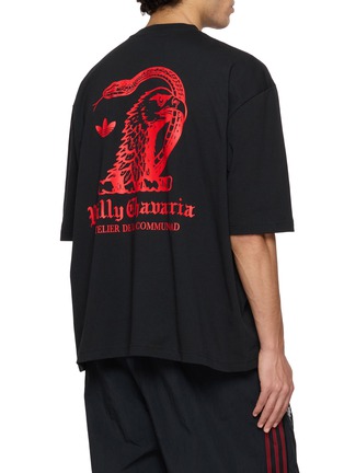 Back View - Click To Enlarge - ADIDAS - X Willy Chavarria Atelier Graphic Cotton T-Shirt