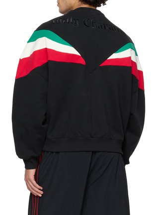 Back View - Click To Enlarge - ADIDAS - X Willy Chavarria Colour Block Cotton Sweatshirt