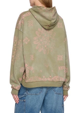 Back View - Click To Enlarge - FOUND - Printed Paisley Cotton Hoodie