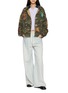 Figure View - Click To Enlarge - FOUND - Patch Camouflage Zip Up Hoodie