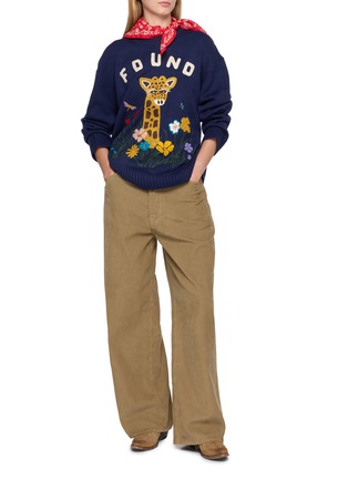 Figure View - Click To Enlarge - FOUND - Wildlife Knit Sweater