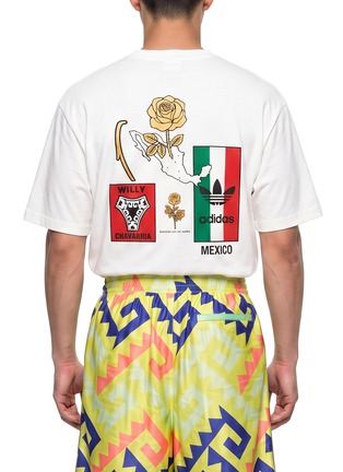 Back View - Click To Enlarge - ADIDAS - x Willy Chavarria Printed Long Shorts