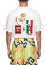 Back View - Click To Enlarge - ADIDAS - x Willy Chavarria Printed Long Shorts