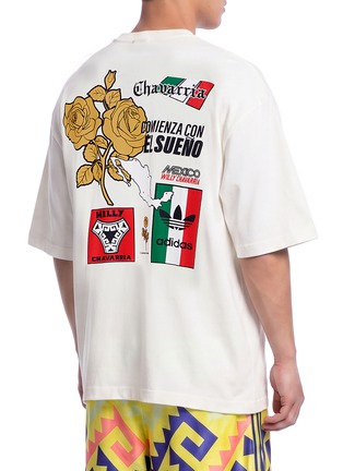 Back View - Click To Enlarge - ADIDAS - x Willy Chavarria Graphic Cotton T-shirt