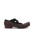 UMA WANG Crisscross Elastic Band Leather Ballet Flats