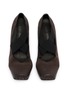 Detail View - Click To Enlarge - UMA WANG - 45 Crisscross Elastic Band Leather Ballet Pumps