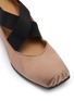 Detail View - Click To Enlarge - UMA WANG - 45 Crisscross Elastic Band Leather Ballet Pumps