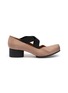 UMA WANG 45 Crisscross Elastic Band Leather Ballet Pumps