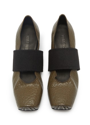 Figure View - Click To Enlarge - UMA WANG - 45 Single Elastic Band Leather Ballerina Pumps