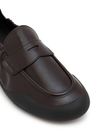 Detail View - Click To Enlarge - PRADA - Speedrock Leather Loafers