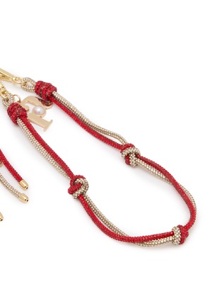Detail View - Click To Enlarge - ROSANTICA - Nodini Knotted Crystal Wire Gold Toned Brass Charm