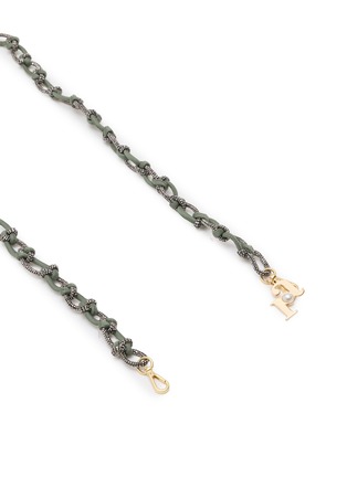 Detail View - Click To Enlarge - ROSANTICA - Gigi Crystal Wire Fabric Phone Strap