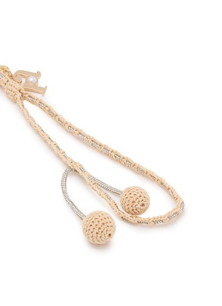 Detail View - Click To Enlarge - ROSANTICA - Alia Crystal Wire Fabric Charm