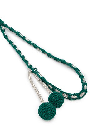 Detail View - Click To Enlarge - ROSANTICA - Alia Crystal Wire Fabric Charm