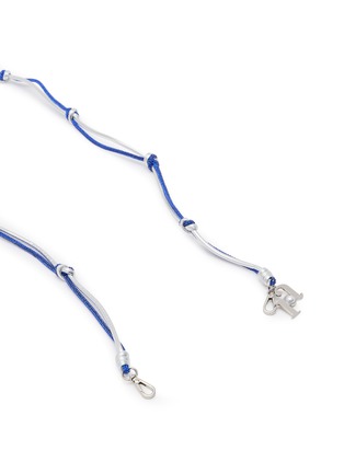 Detail View - Click To Enlarge - ROSANTICA - Linda Knotted Crystal Wire Eco Leather Strap