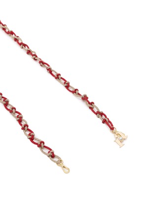Detail View - Click To Enlarge - ROSANTICA - Gigi Knotted Crystal Wire Strap