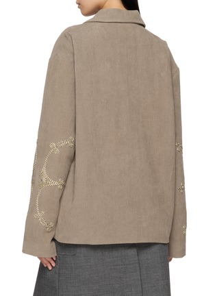 Back View - Click To Enlarge - BAZISZT - Kama Embroidered Corduroy Jacket