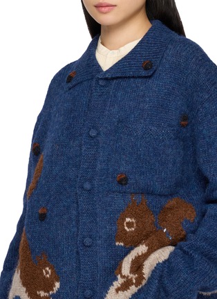  - BAZISZT - Cusco Squirrel Motif Knit Cardigan