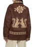 Back View - Click To Enlarge - BAZISZT - Squi Squirrel Embroidered Shearling Coat