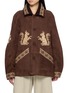 Main View - Click To Enlarge - BAZISZT - Squi Squirrel Embroidered Shearling Coat