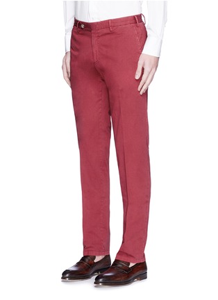 Front View - Click To Enlarge - CANALI - Stretch twill chinos