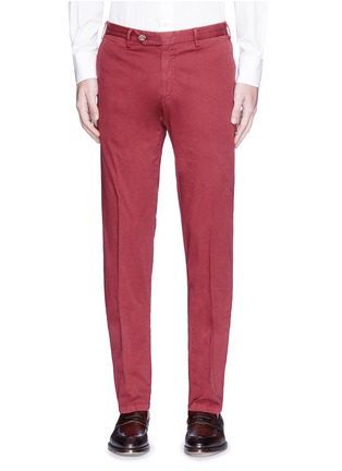 Main View - Click To Enlarge - CANALI - Stretch twill chinos