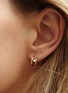  - CHARLOTTE CHESNAIS - Serti Sculpté 18K Gold Diamond Single Hoop Earring — Left