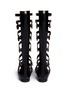 Back View - Click To Enlarge - PIERRE HARDY - Geometric cutout leather gladiator sandals