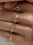 Detail View - Click To Enlarge - CHARLOTTE CHESNAIS - Twin 18K Gold Diamond Ring — EU 51
