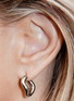 Detail View - Click To Enlarge - CHARLOTTE CHESNAIS - Wave Sterling Silver Earrings