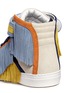 Detail View - Click To Enlarge - PIERRE HARDY - Fringe strap suede high-top sneakers