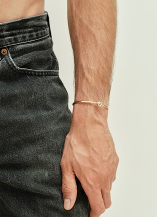 Detail View - Click To Enlarge - CHARLOTTE CHESNAIS - Twin Pavé 18K Gold Diamond Bracelet — Size M