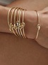  - CHARLOTTE CHESNAIS - Twin Pavé 18K Gold Diamond Bracelet — Size M
