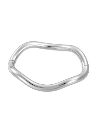 Detail View - Click To Enlarge - CHARLOTTE CHESNAIS - Wave Sterling Silver Bracelet — Size S