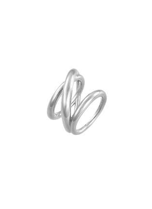 Detail View - Click To Enlarge - CHARLOTTE CHESNAIS - Triplet Sterling Silver Ring — EU 49