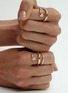  - CHARLOTTE CHESNAIS - Serti Sculpté 18K Gold Diamond Ring — EU 53