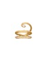 CHARLOTTE CHESNAIS Double Serti Sculpté 18K Gold Diamond Ring — EU 53